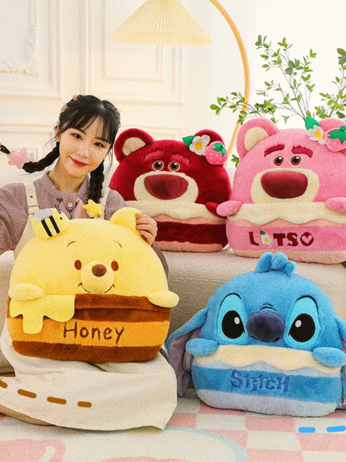 

Genuine Edition Disney Stitch Pillow And Cushion Men's Style Cloth Doll Doll Plush Toys Stitch Air Conditioning Is Affected By