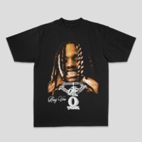 European and American King Von hip-hop rock rap top, high street sporty casual loose men's T-shirt, women's T-shirt couple style