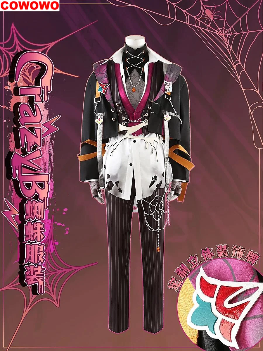 COWOWO Game Ensemble Stars Helter-Spider CrazyB Oukawa Kohaku Cosplay Costume Anime Clothing Halloween Party Suits Custom Made