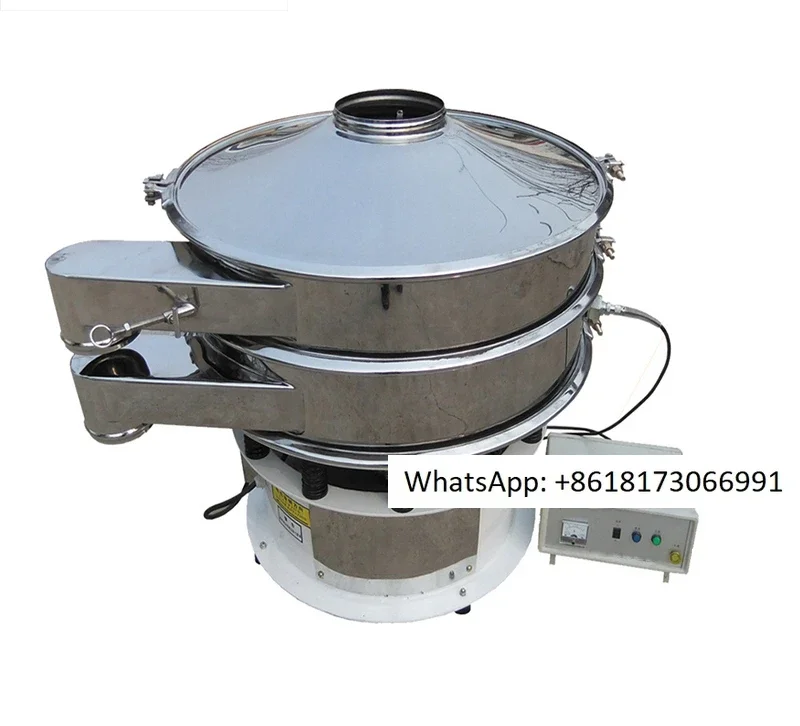 High precision ultrasonic vibrating screen automatic fine powder particle screening machine