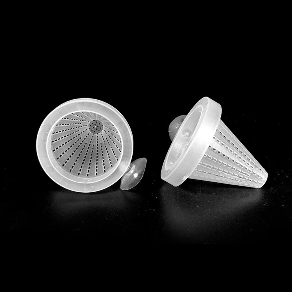 

25pcs Plastic Worm Feeder for Fish Feeding Cup Aquarium Red Worm Feeder Tank Cone Container Feeding Supply