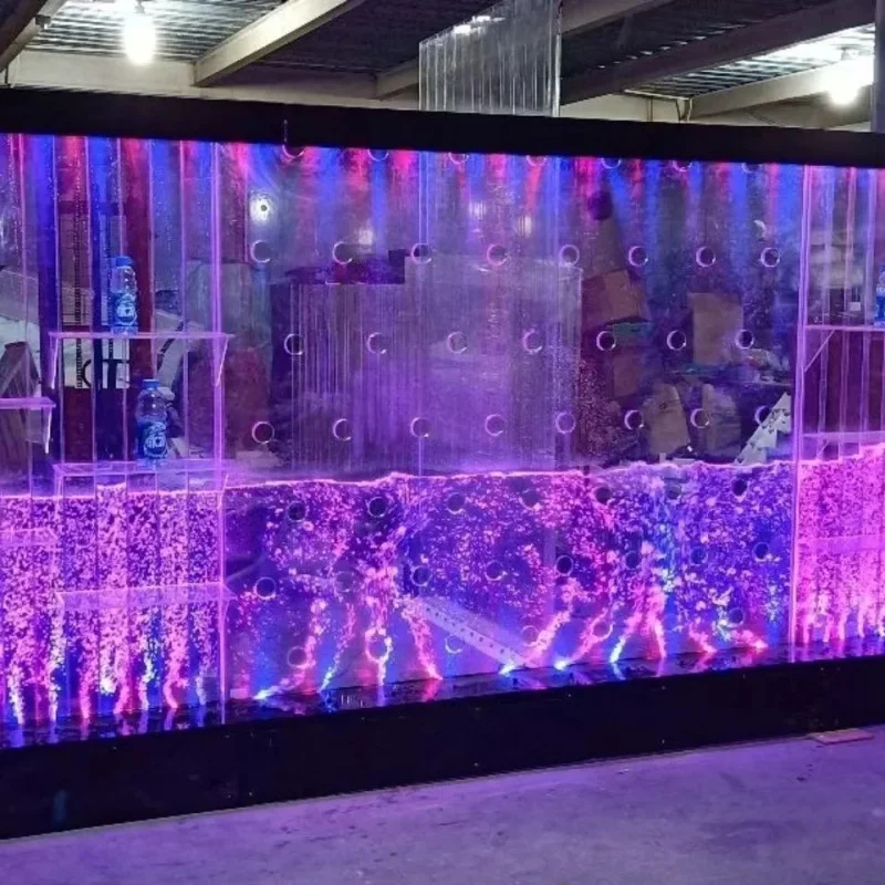 

Индивидуальные мобильные перегородки с LED-подсветкой, декоративные стеновые панели, акриловые экраны-разделители комнат с пузырьками - водонепроницаемые.