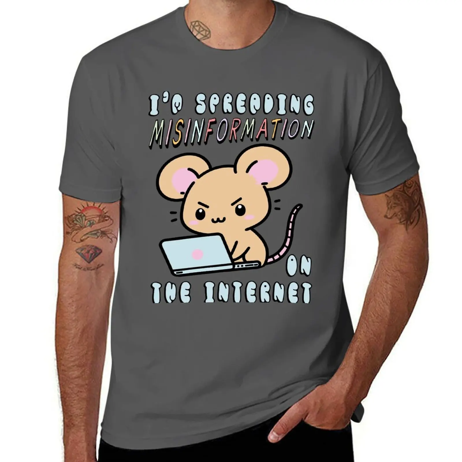

Misinformation Cute Internet On Spreading - The Meme T-Shirt Casual Work Wear T-Shirt