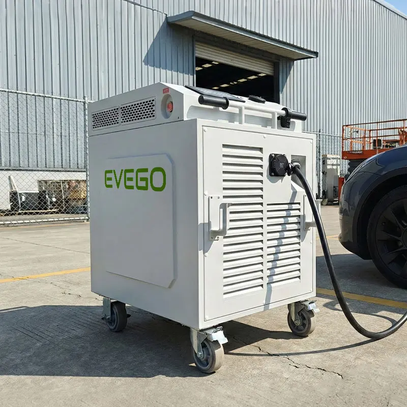 EVEGO Factory CE Certified 40kW Mobile EV Charger 50kWh DC Charging Station Battery Energy Storage Power Bank For Electric Car