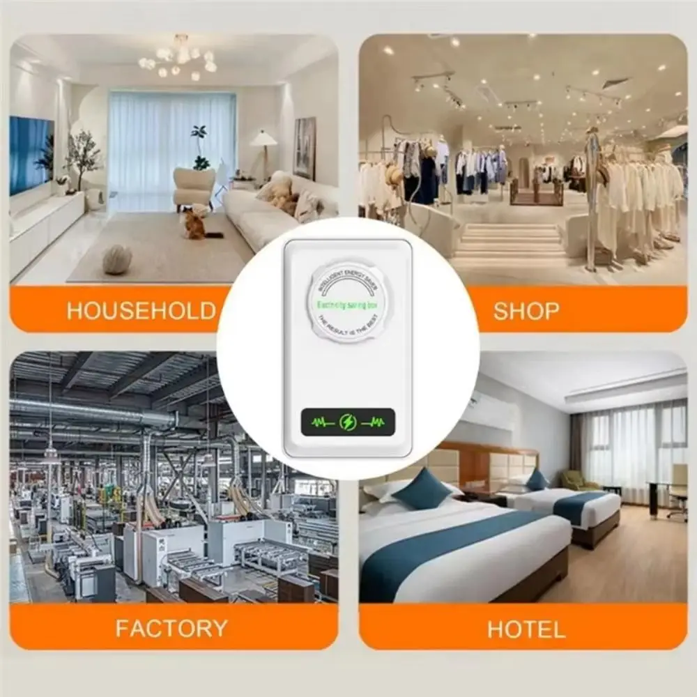 US/EU Adapter Electricity Saving Box Power Save Stable Performance Electric Energy Saver Smart Saver Cost Reducing