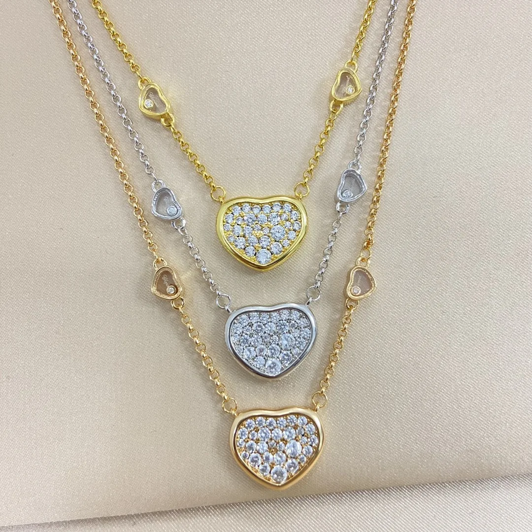 

New product - Glossy single diamond moon, sun, star, lively round necklace