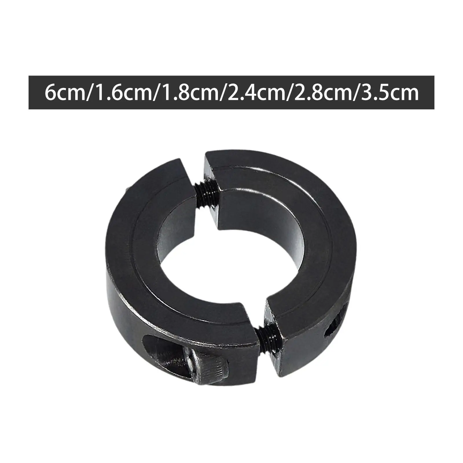Double Split Clamp on Shaft Collar for Motor Bases Professional Black Color Easily Install for Positioning Accessory Versatile