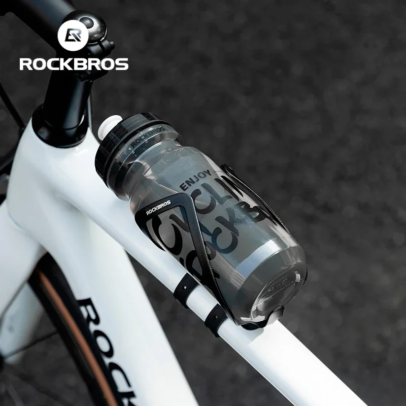 ROCKBROS-Adaptateur de montage de bouteille d'eau de vélo, bandage élastique en gel de silicone, sangle de bouteille, tige de dégager, cadre de fourche, accessoires de vélo