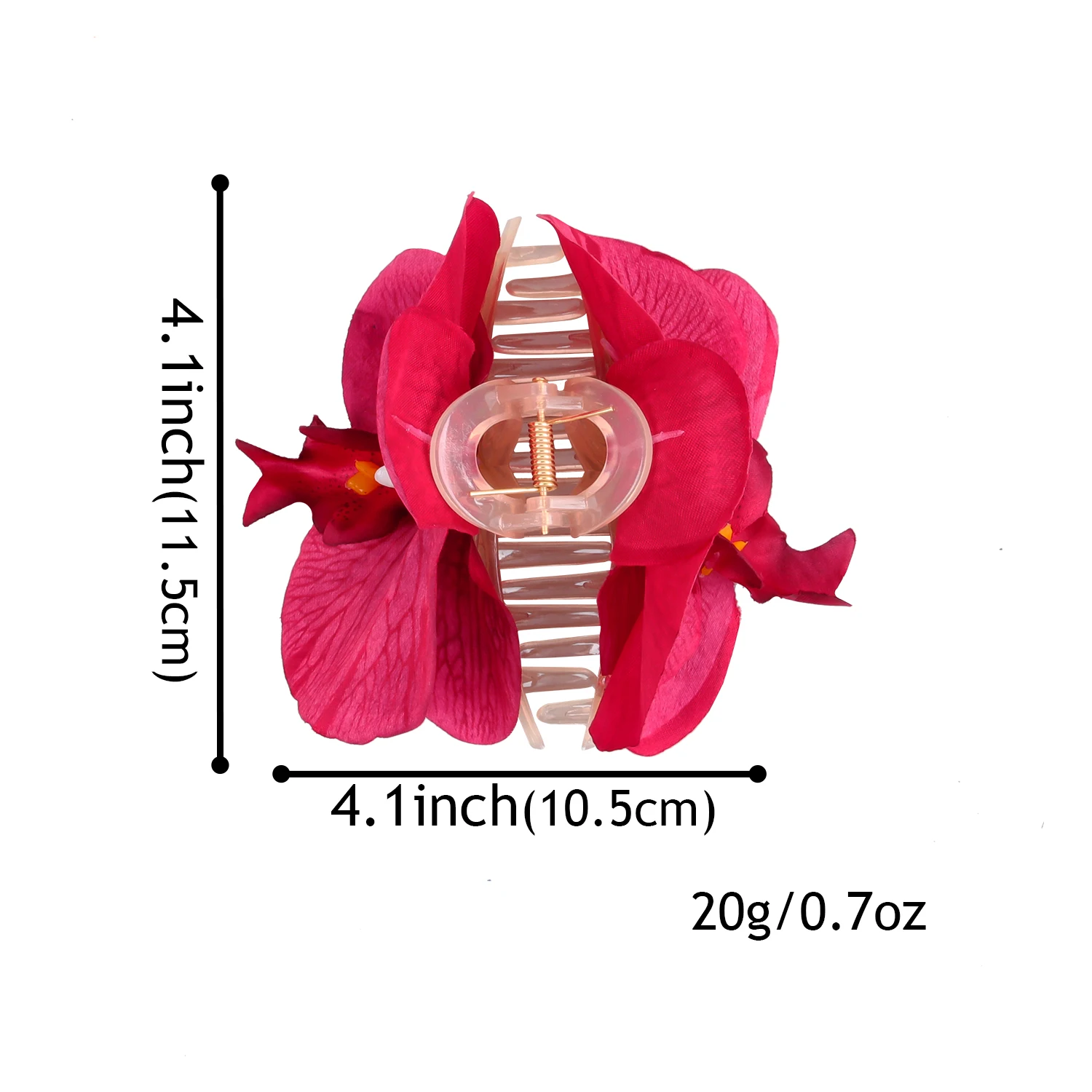 4/8pcs Butterfly Orchid Hair Claw Elegant Sweet Beach Vaction Shark Clamp For Children Women Hawaii Hair Accessories