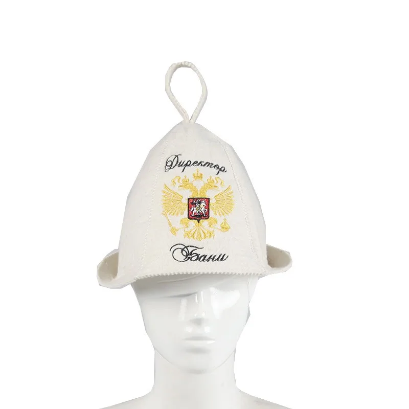 

Шапочка для сауны из шерстяного фетра, принадлежности для сауны, доступны для сауны, аксессуары для парного пота.