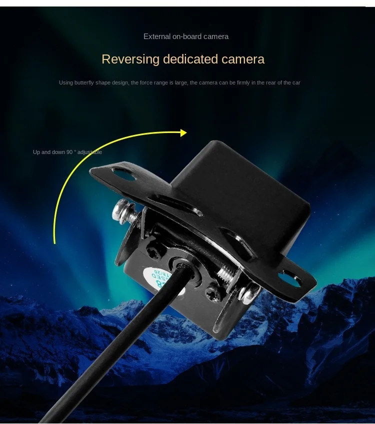 JISUIDA 12 LED Car Reversing Camera CVBS HD Night Vision Waterproof Vehicle Backup Camera for Parking Assist - view 6