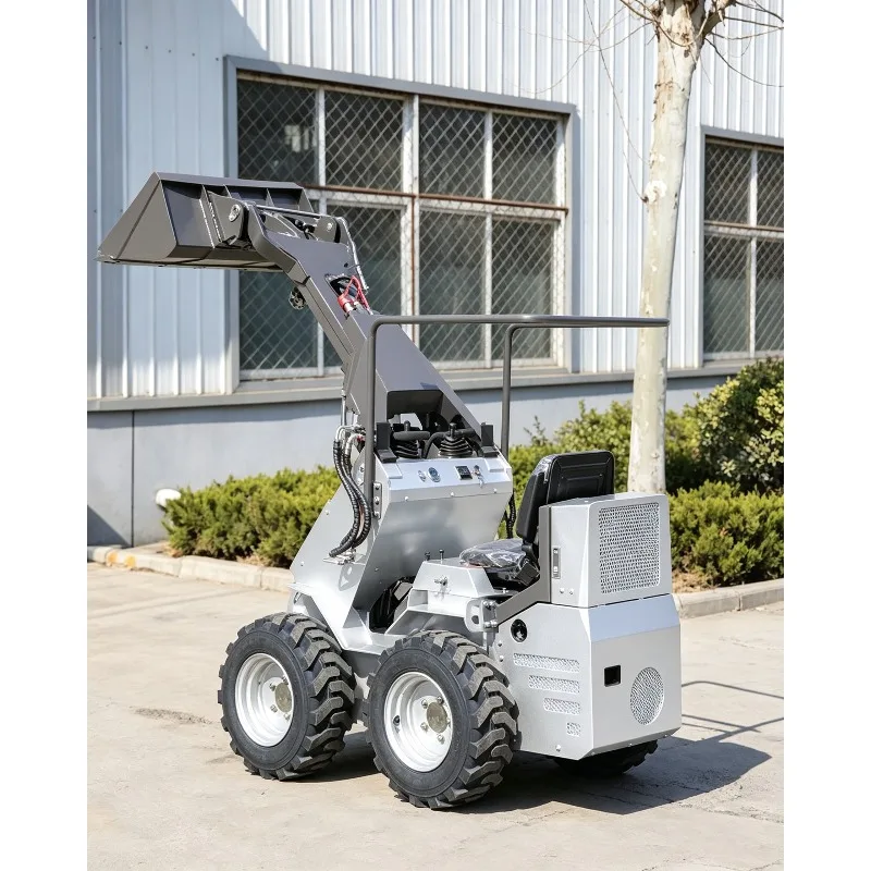 Skid Steer Loader Mini Skid Steer Track Loader Compact Skid Steer Loader 2 Ton Diesel Auger For Orchard Greenhouse