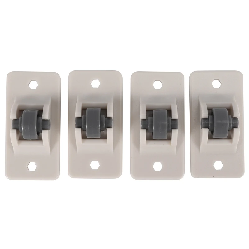ABGG-8Pcs กาวล้อรอกลูกกลิ้งสําหรับลิ้นชักกล่องเก็บถังขยะขนาดเล็กเฟอร์นิเจอร์ฮาร์ดแวร์ล้อทิศทาง