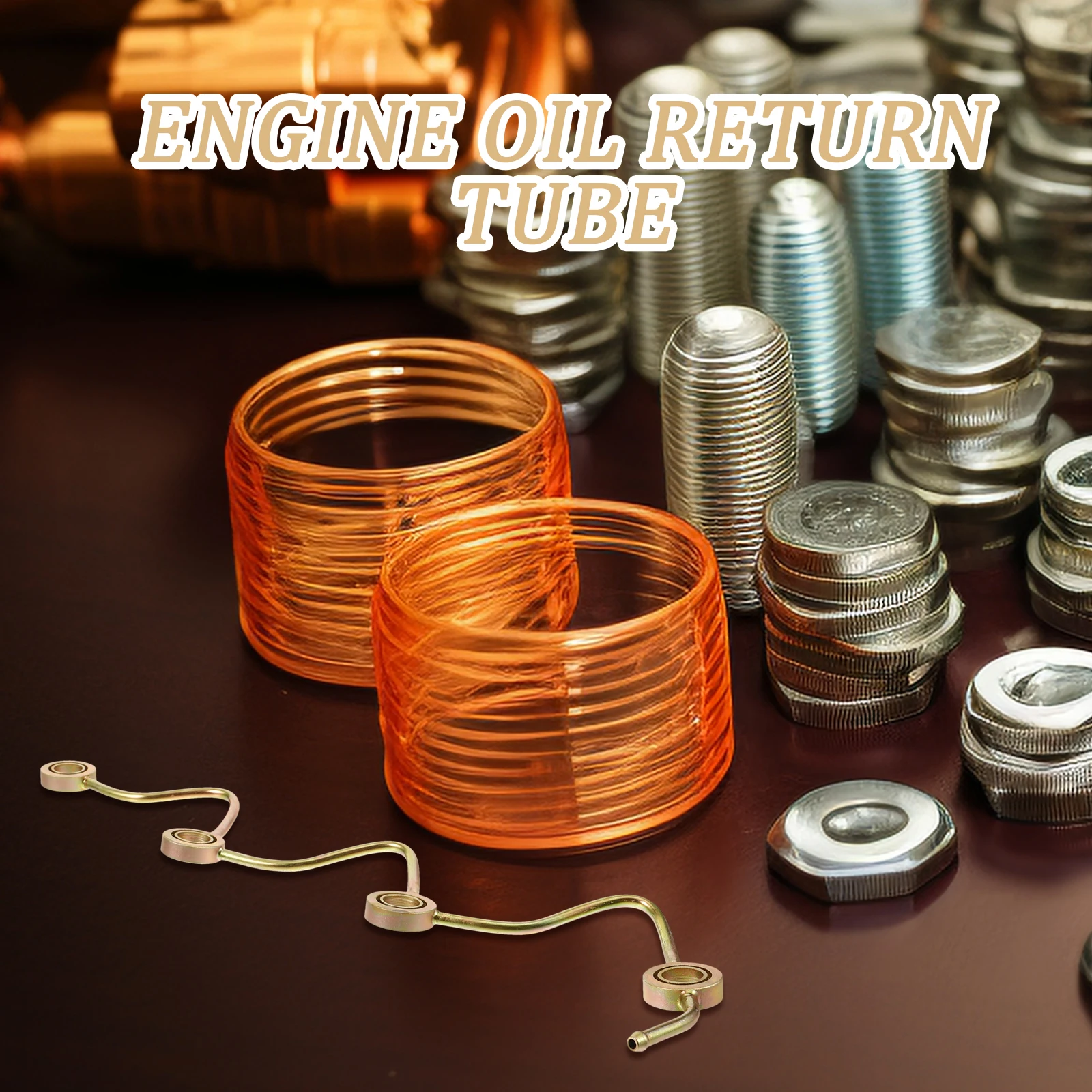 

Forklift Engine Oil Return Zinc Alloy Replacement Durable Oil Return Pipe Cooling Tube Leak-Proof Forklift Parts