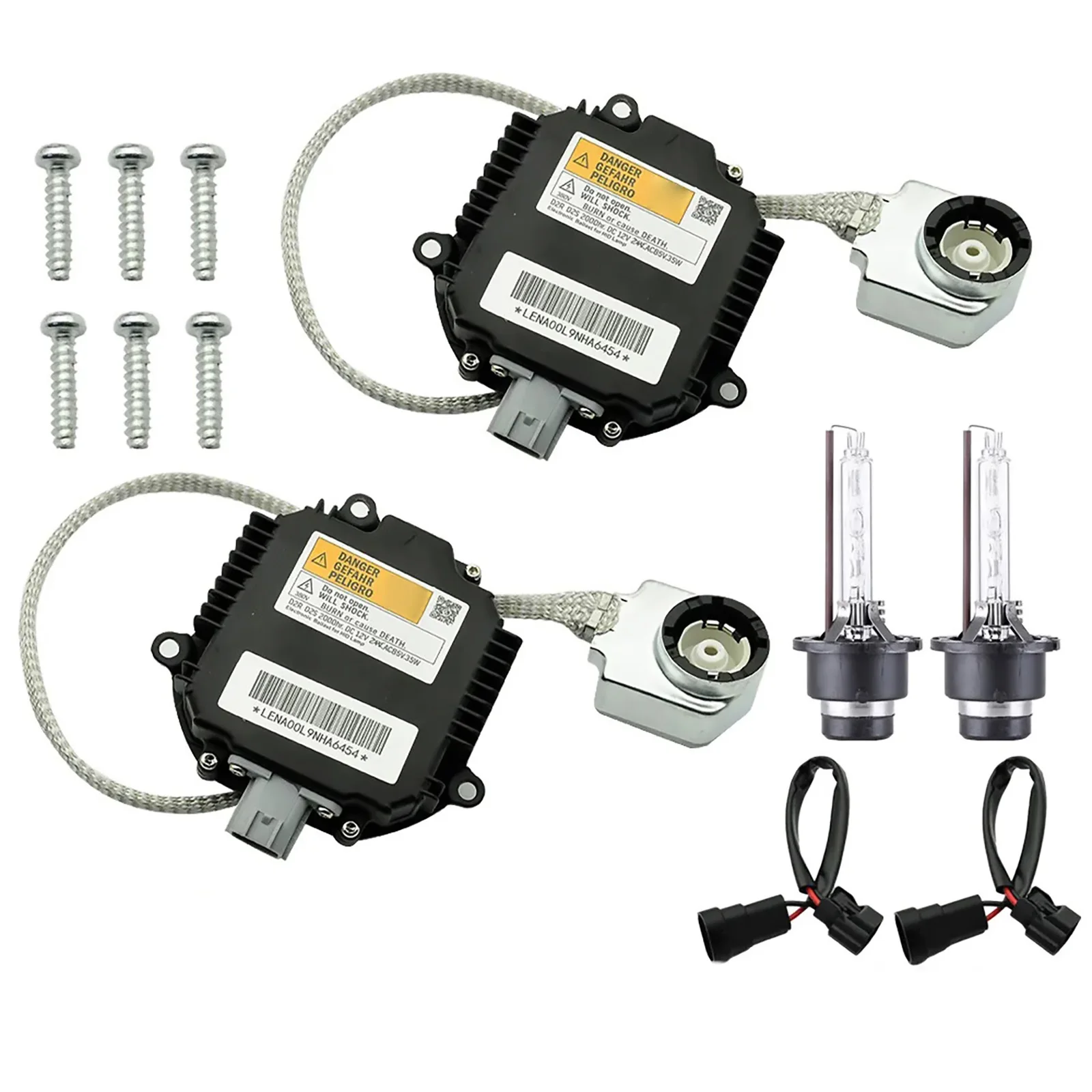 2Pcs HID Xenon Headlight Ballast With Igniter & D2S Bulb Kit 28474-89904 For Nissan For Infiniti Car Auto Accessory Replacement