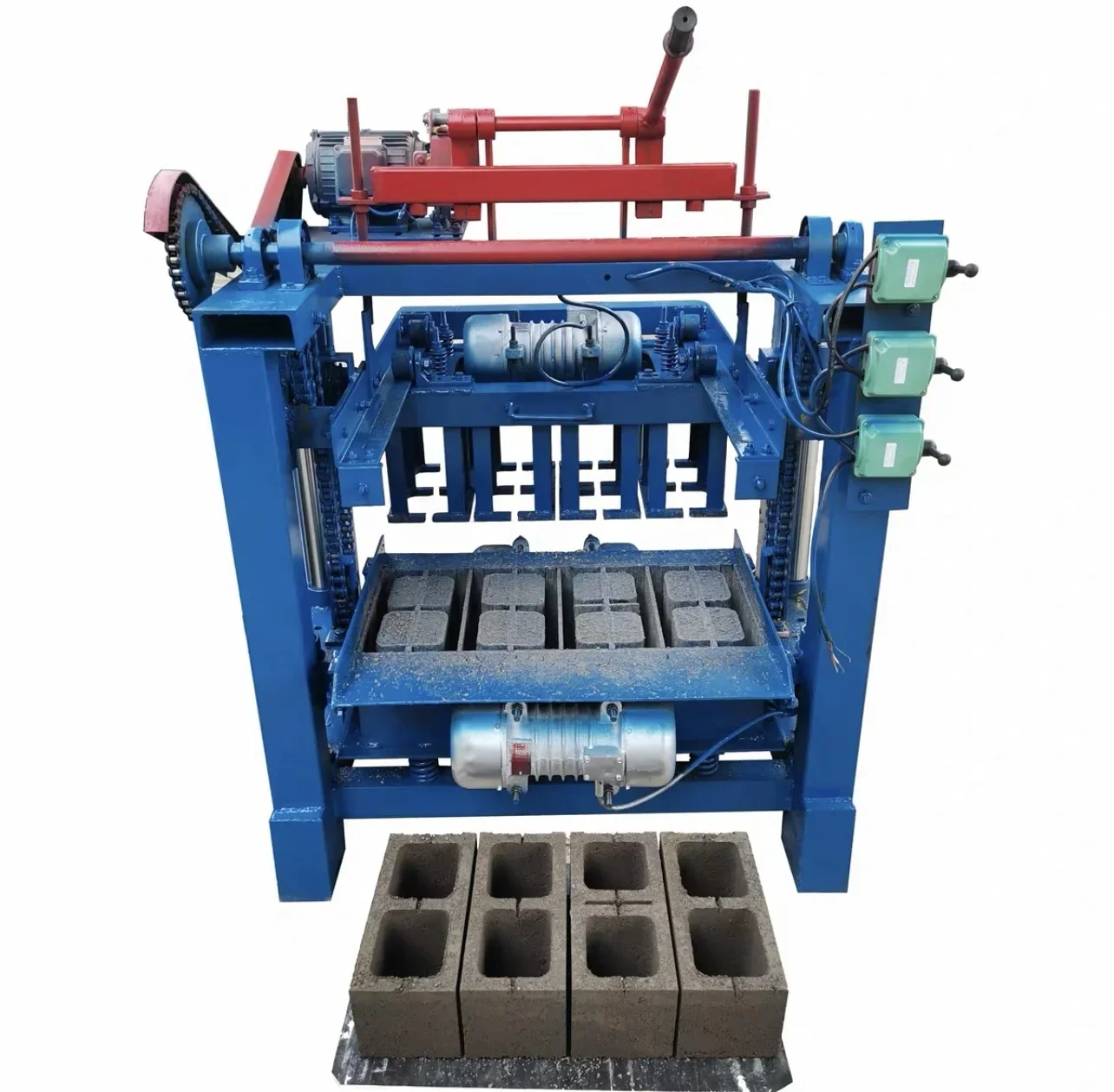 Electric Clay Brick Making Machine Automatic Concrete Block Making Machine Hollow Brick Making Machine