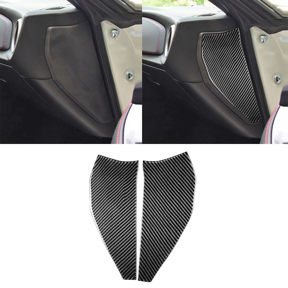 

2pcs Carbon Fiber Car Door Collision Avoidance Decor Trim Sticker Cover for Subaru BRZ 86 2016-2020 Car Accessories Interior