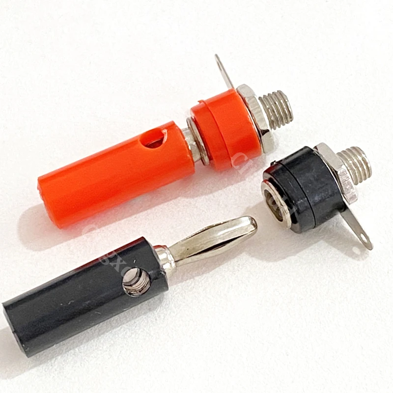 Cltgxdd 10 Stück 4MM Lötfreie Bananenstecker Audiokabel Lautsprecher-Bananenstecker Verstärker-Lautsprecherkabel Audio-Kabelverbindung – Detail 5