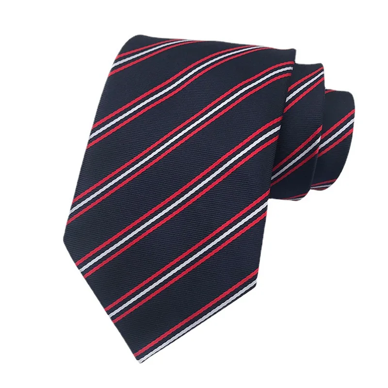 Powerful merchants in stock striped neckties, business suits, accessories, office casual neckties