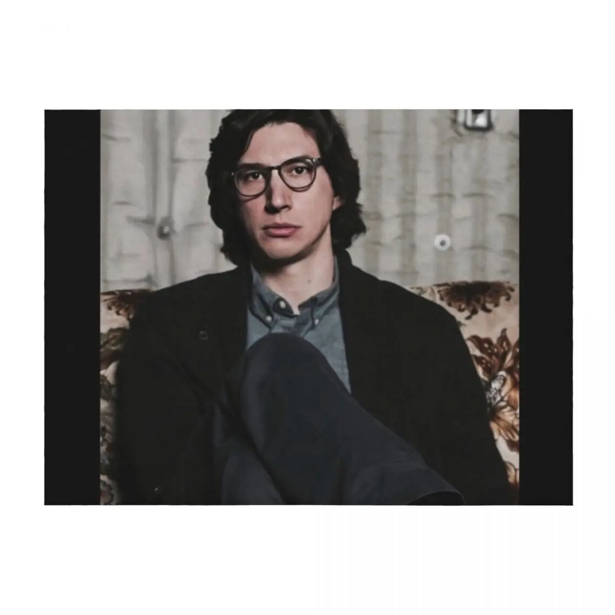 

Adam Driver Glasses Throw Blanket Thin Thermal Hairys warm for winter Blankets