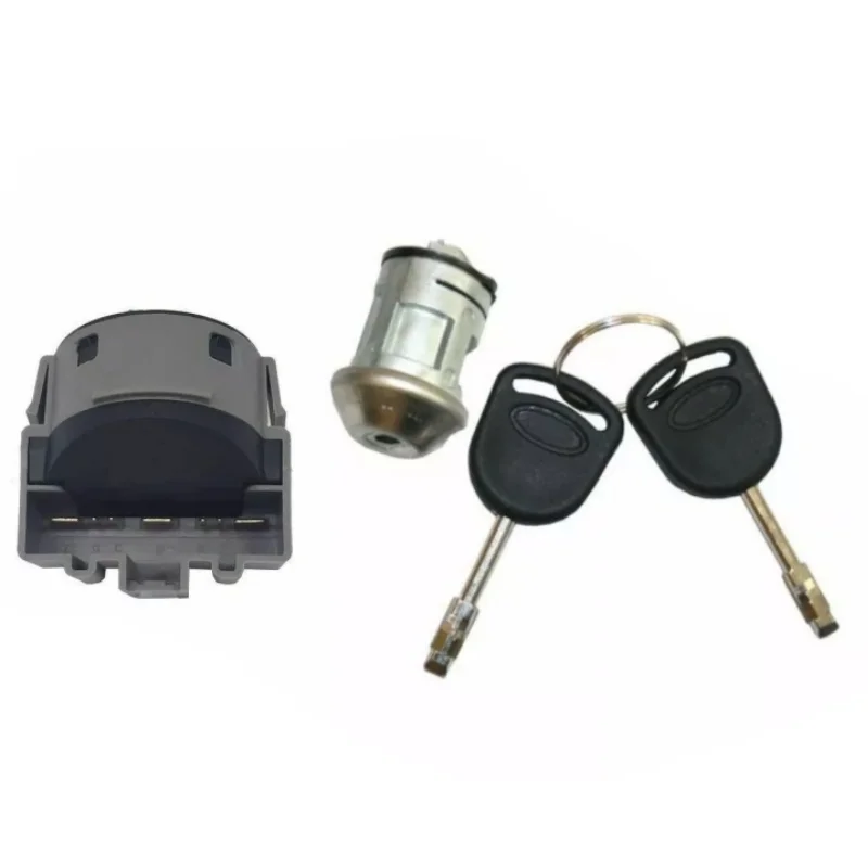 Ignition Lock Cylinder Steering Start Switch Set With 2 Keys For FORD Fiesta MK5 Focus MK1 Fusion Mondeo MK3 Transit Connect MK6