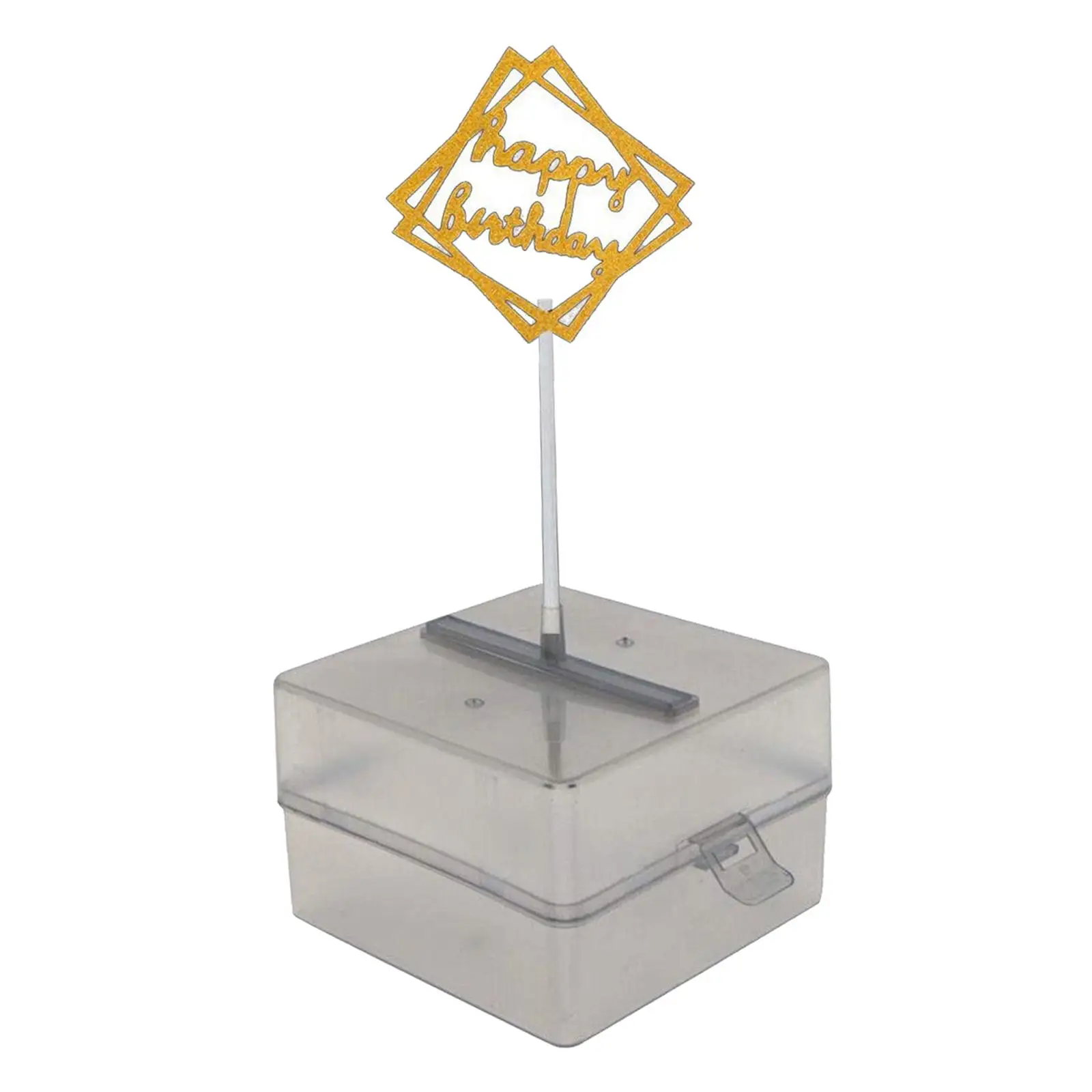 صندوق سحب كعكة المال البلاستيكي الشفاف 20 كيسًا شفافًا