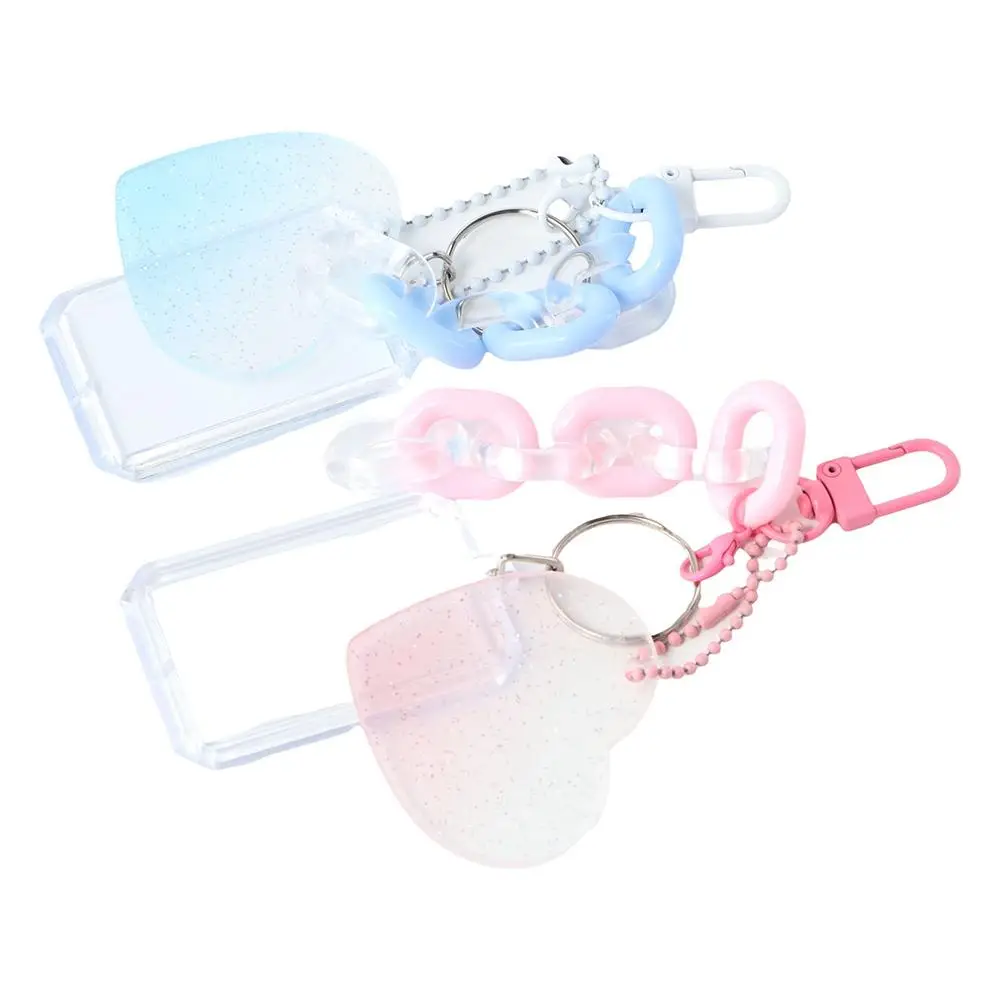 

Photo Protector Collect Photo Card Transparent Album School Stationery Card Sleeves ID Holder Pendant Keychain Photocard Holder