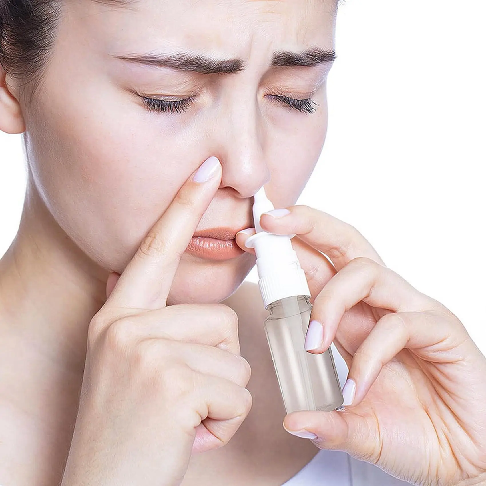 Flacone spray nasale da 80 pezzi, flacone spray per naso vuoto piccolo trasparente da 10 ml, spruzzatori riutilizzabili a nebbia fine per i viaggi