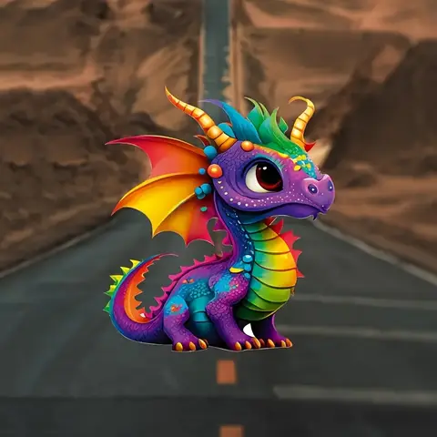 2 पीस प्यारे ड्रैगन विनाइल स्टिकर - लैपटॉप, कार और पानी की बोतलों के लिए (क्रिसमस संस्करण) 8 best sales ड्रैगन स्टिकर - №5