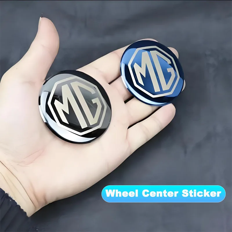 4 Uds 56mm emblema de coche tapas de cubo central de rueda accesorios de calcomanía para Morris Garages MG3 MG5 MG6 MG7 GT GS Hector HS ZS ZX EZS