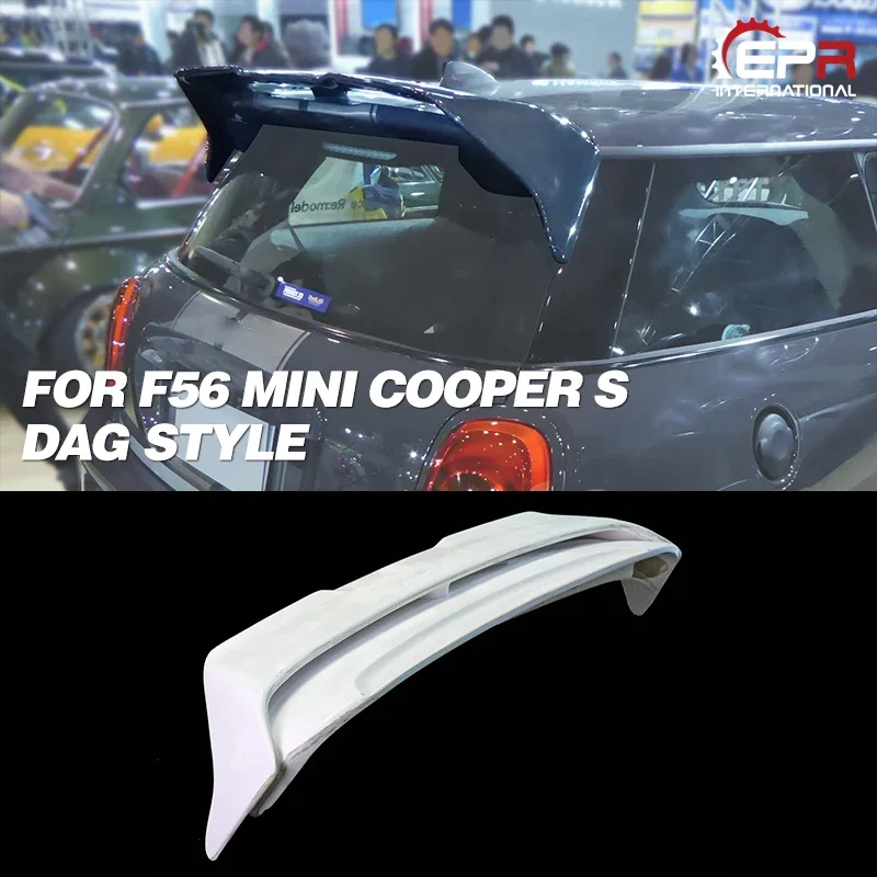 FRP Roof Spoiler For F56 Mini Cooper S DAG Style Glass Fiber Rear Wing 2PCS