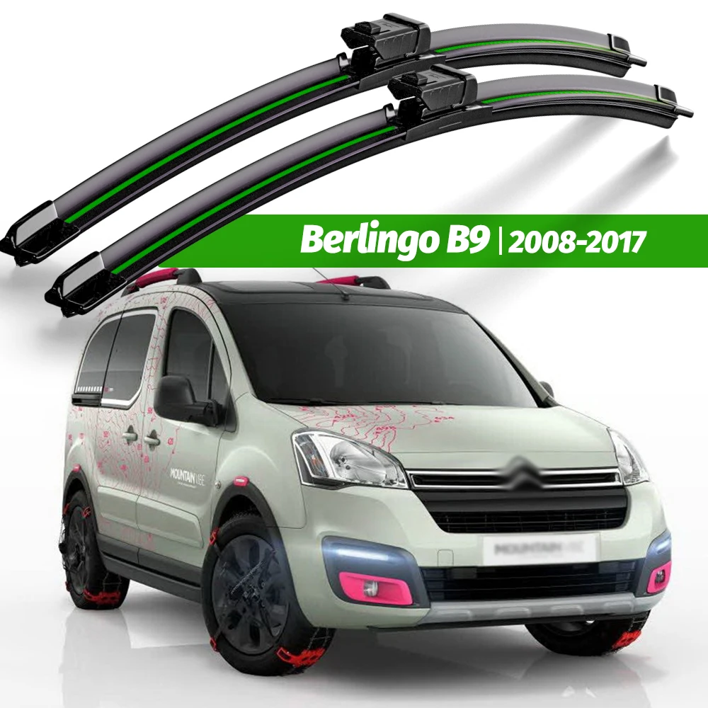 Wiper LHD Front Wiper Blades For Citroen Berlingo B9 2008 - 2017 Windshield Windscreen Window Brushes 26\