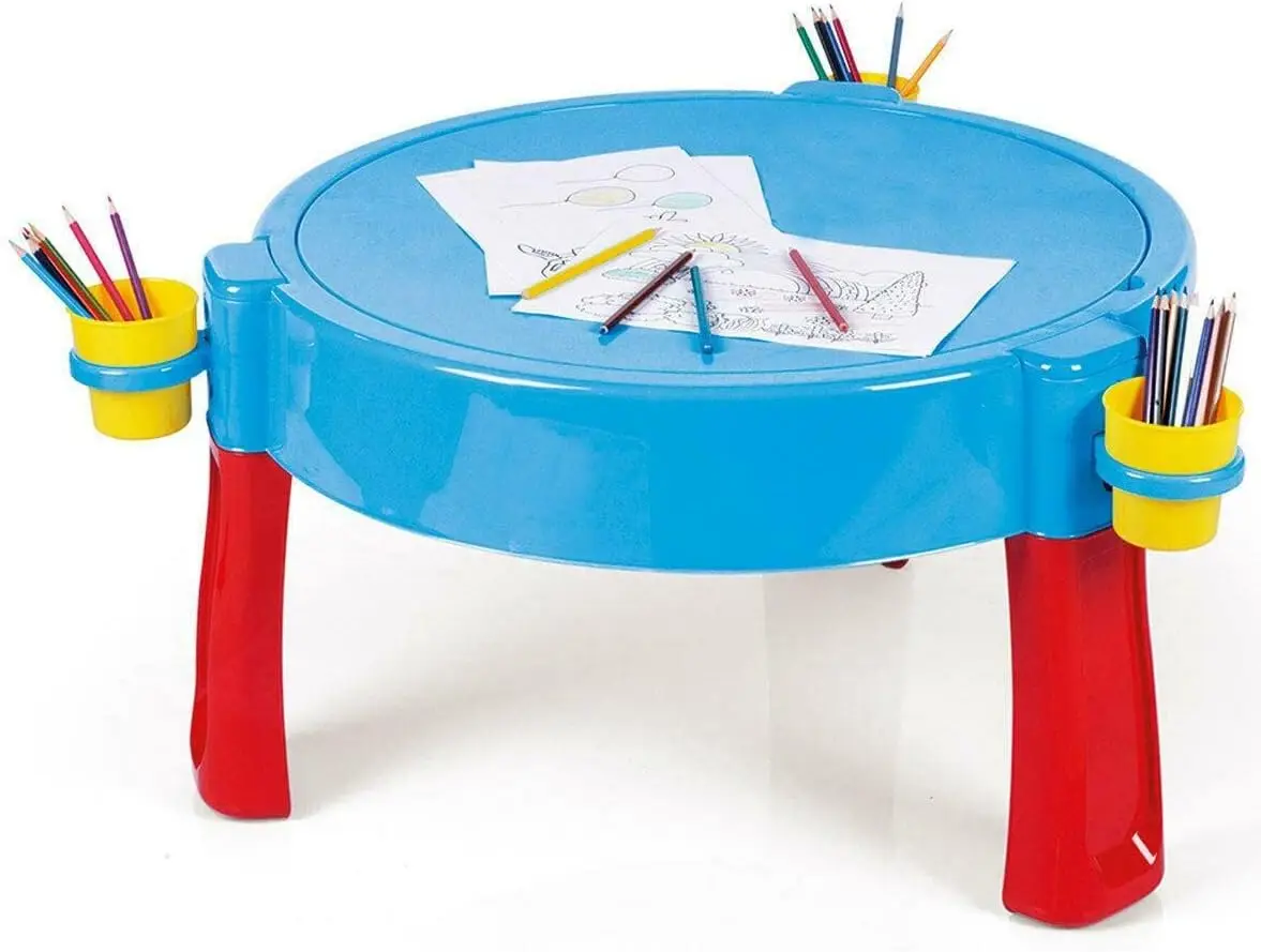 طاولة لعب بالرمال والماء للأنشطة الداخلية والخارجية مع غطاء ، طاولة حرفية متعددة الأغراض ، متجر ألعاب ، u2013 ، 3 في 1