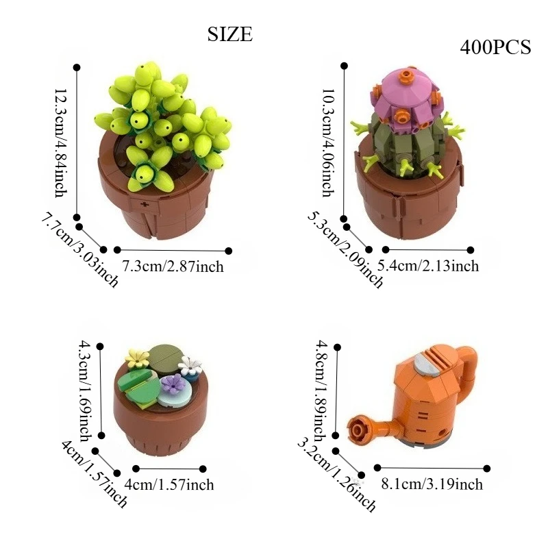 Kit di costruzione del bonsai botanico, modello di pianta fai da te, regalo per decorazioni da giardino Zen per adolescenti e adulti