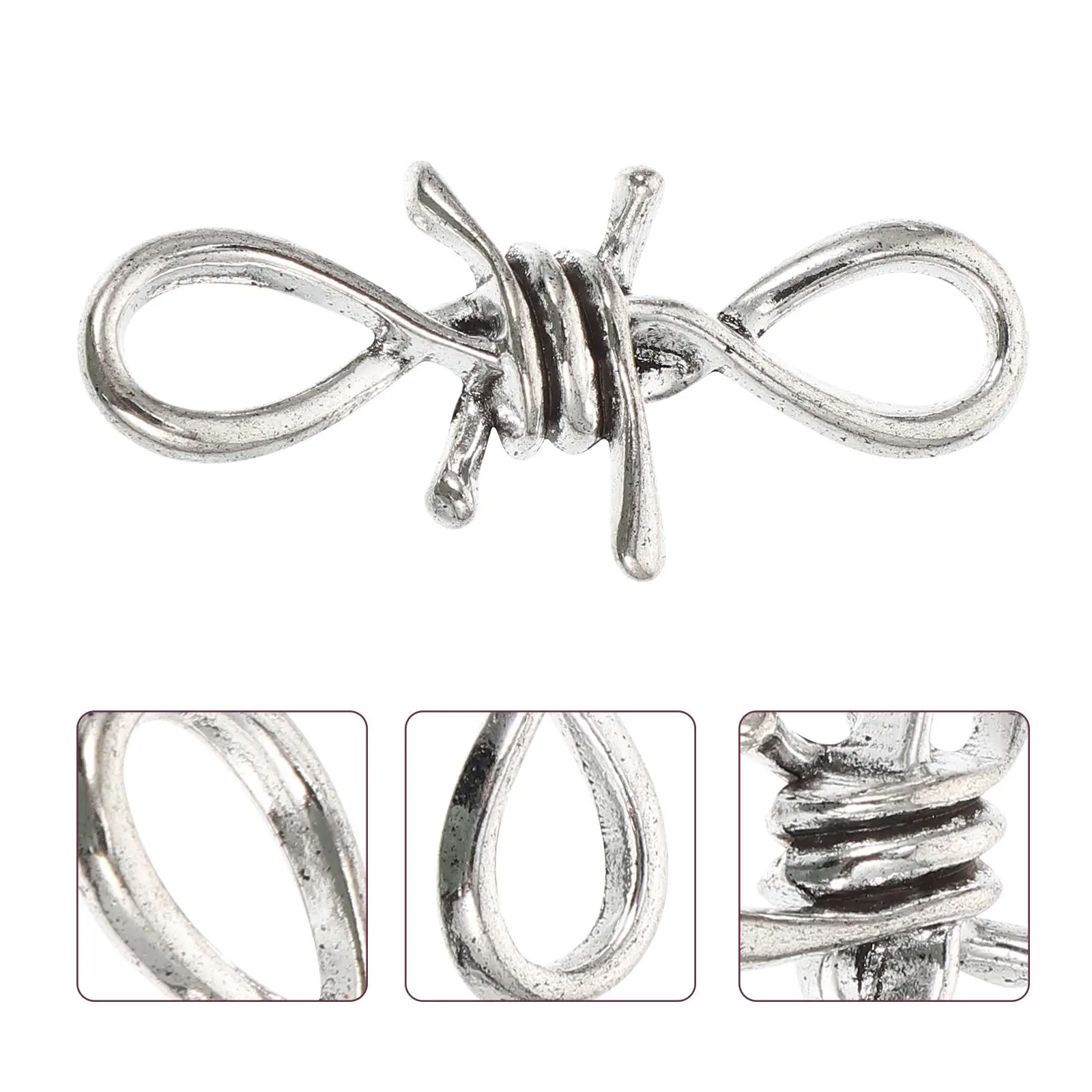 

30 Pcs DIY Accessories Necklace Jewelry Tool Charms Bracelets Fashion Findings Zinc Alloy Making