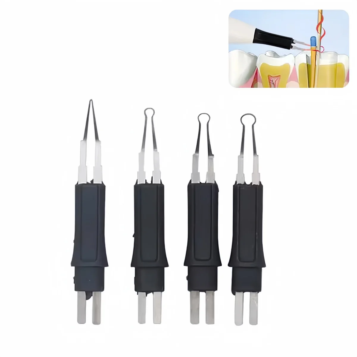 4Pcs/set Dental Heated Gutta Cutter Tips for Gutta Percha Point Heating Cutter Tooth Gum New Arrived