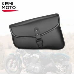 Motorcycle Swingarm Bag Side Saddlebag for Sportster for Rebel 300 500 Swing Arm Bags PU Waterproof Motorcycle Day Trip Tool Bag