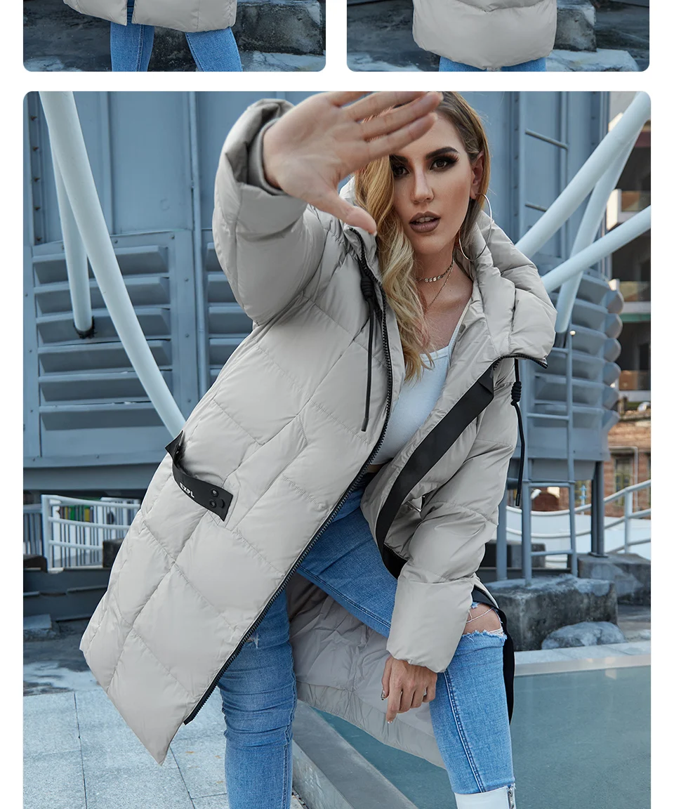 Astrid 2022 Winter new arrival down jacket women loose clothing outerwear quality with hood Plus Size fashion style coat AR-7038