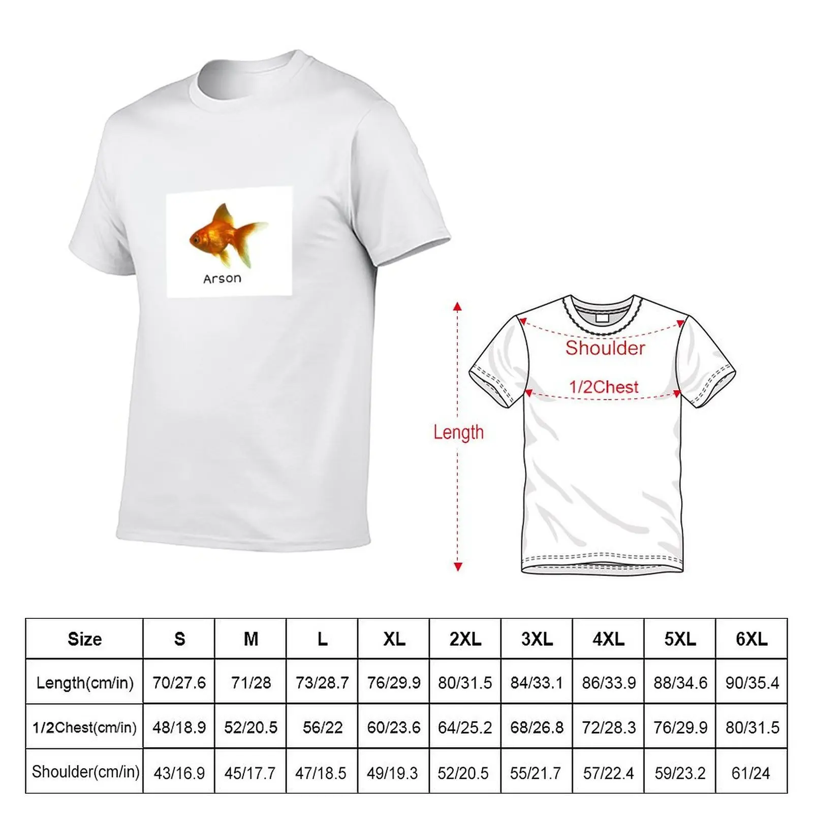 Be Fish, Commit Arson T-Shirt graphic tee shirt graphics heavy weight t shirts for men