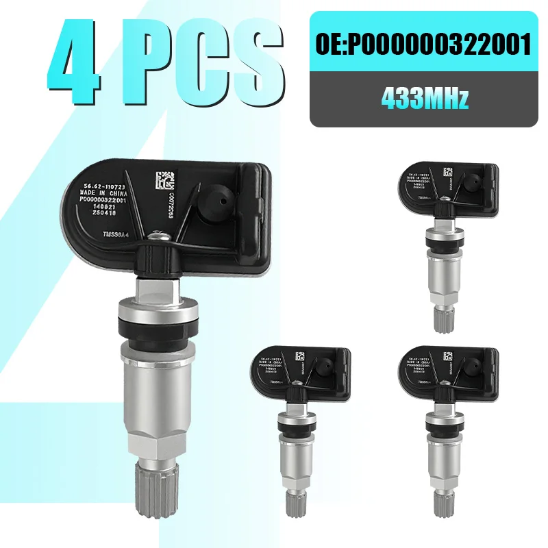 Tire Pressure Monitoring System Sensor P000000322001 Replacement For XIAOMI SU7 433MHZ Replaces For P000000-322001