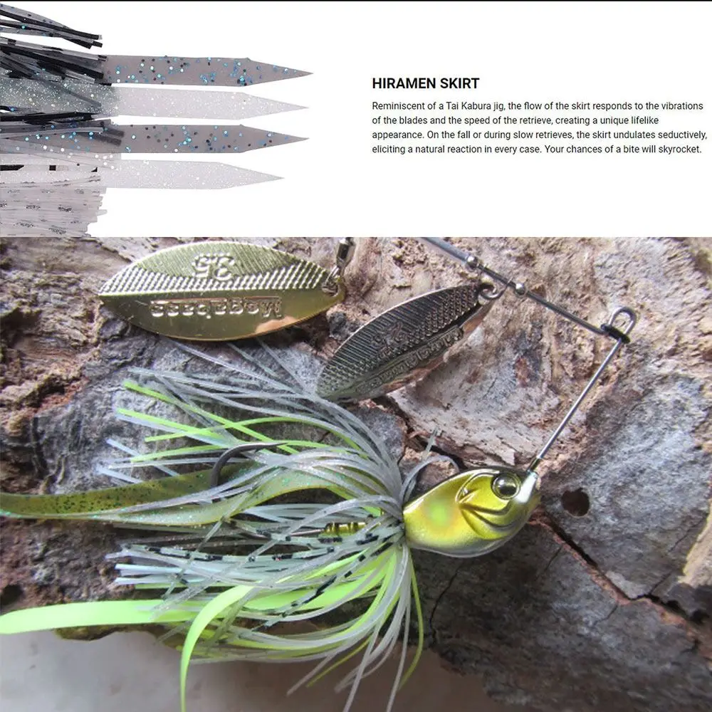شرابة رفرف Walleye 18G Buzzbait باس بايك walleye اللحية الصيد إغراء سبينر الطعم