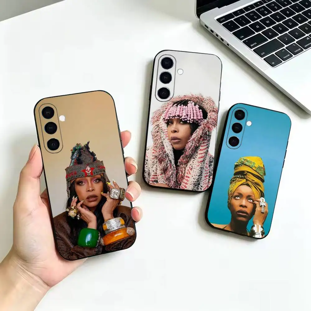 Erykah-h Badu-U Singer Soft Silicone Protective Cover, Suitable for Samsung Galaxy A02S,A12-A52,A21S,A31,A41,A51,A71-A73,A30S