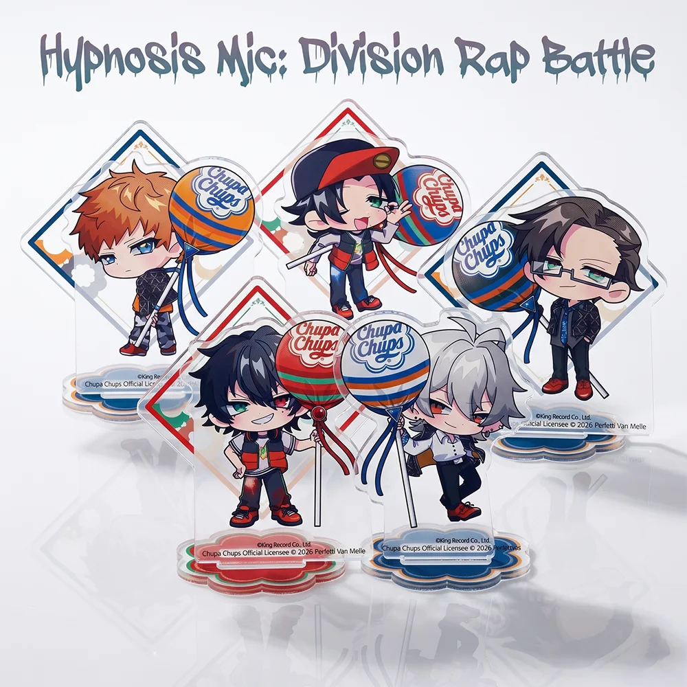Anime Hypnosis Mic: Division Rap Battle Candy Series Lindo Dibujo Animado Aohitsugi Samatoki Soporte Acrílico de 10CM Llavero Decoración de Escritorio Regalo
