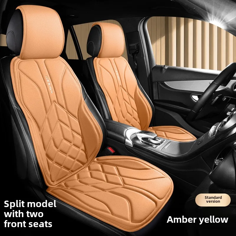 High Quality Universal Car Seat Cover Four Season SUV Sedan Breathable Comfortable Perforated Leather Car Seats Cover Protection