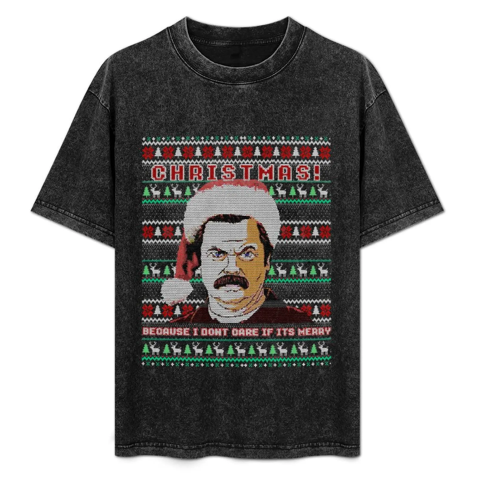 

Ron Swanson Christmas - funny ugly sweater T-Shirt Louboutins plain t shirts men