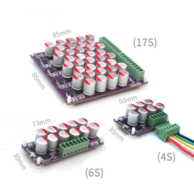 4S 6S 17S 6A Active Equalizer Whole Group Balancer Lifepo4 Lithium Active Battery Energy Transfer Equalization Capacitor Module