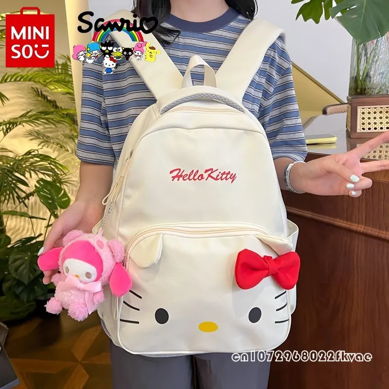 Sanrio New Student School Bag Fashionable High Quality Women's Backpack Cartoon Versatile Large Capacity Casual Women's Backpack