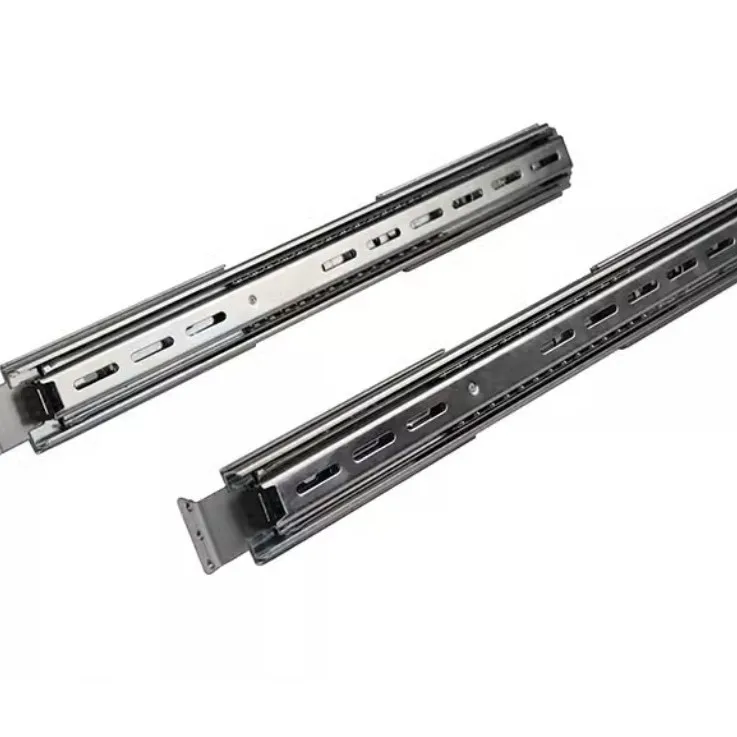 19 Inch Server Rail 650mm Pull Out Three section Slide 450mm Linear Rail for Cabinet Chassis Industrial Equipment