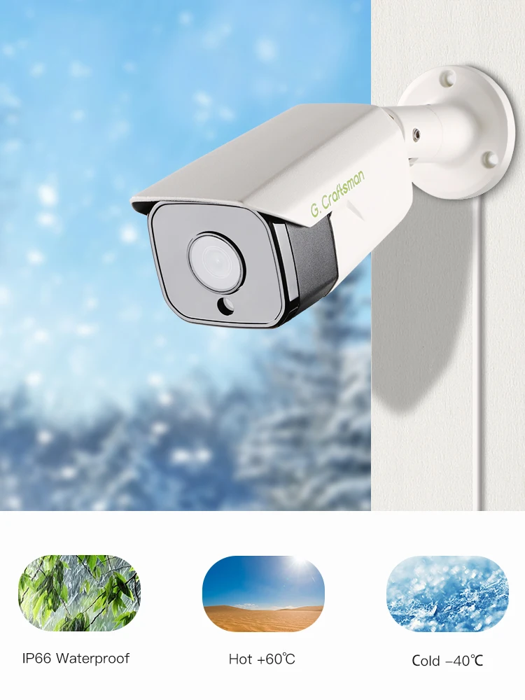 C Z GC 6MP POE 20fps 2.8mm 3.6mm 6mm Multi-Focal Lens​​ IR Night Vision Face recognition Human Surveillance Security XMEYE