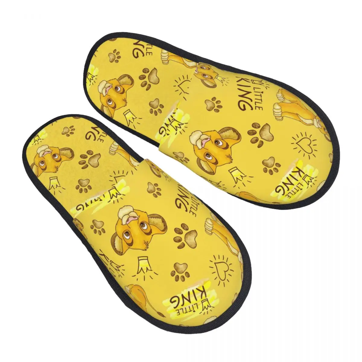 

The King Lion Simba And Nala Guest Slippers for Spa Women Custom Print House Slipper